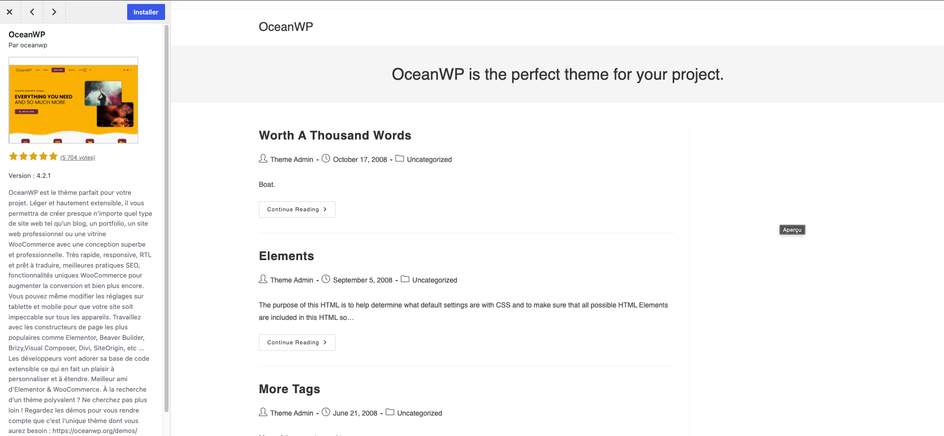 theme wordpress ocean wp