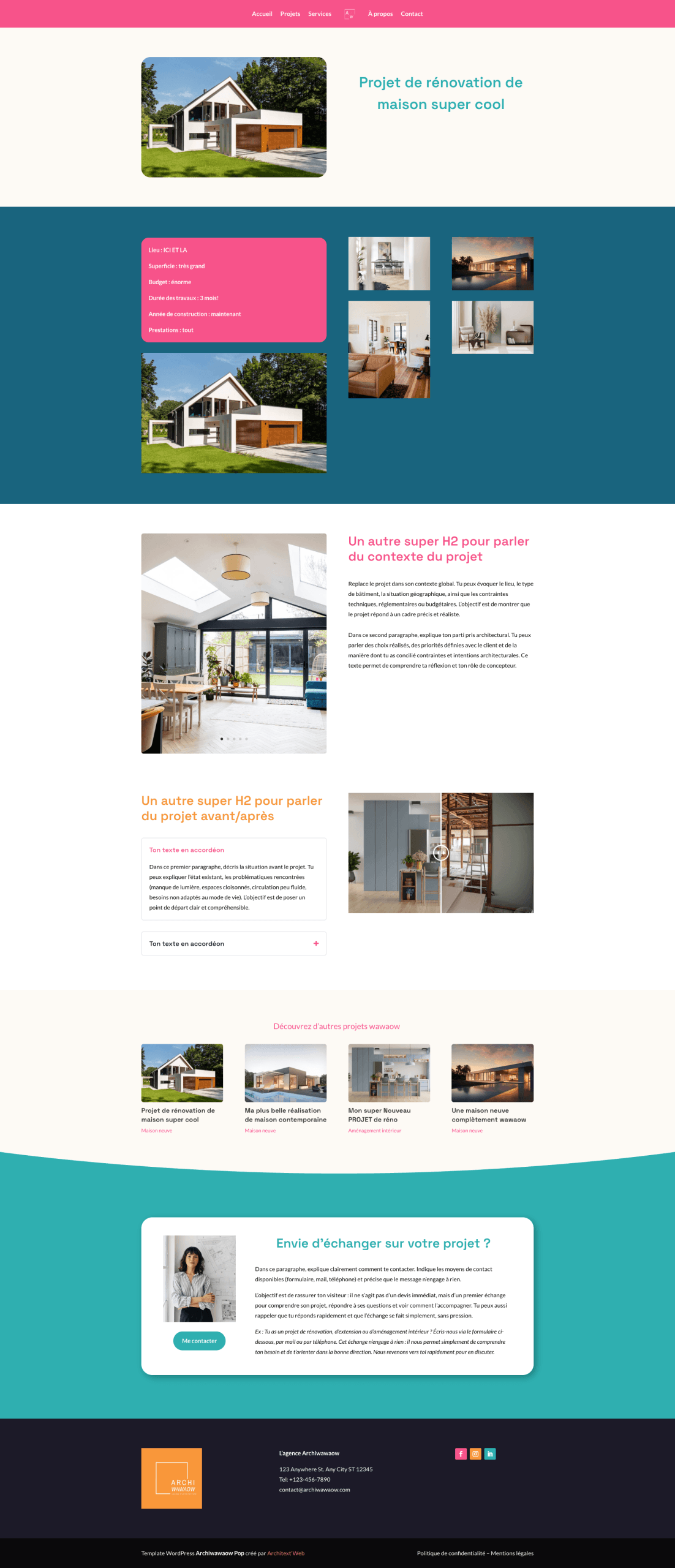 template site architecture archi templates projets